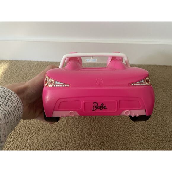 Barbie Glam Convertible Car Pink White Sports Dream Cruiser Doll Mattel Toy 2013 - Picture 4 of 6